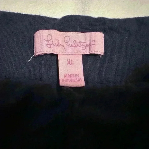 Lilly Pulitzer Madison Skort Navy Gold Button Detail Women's XL - Picture 6 of 8